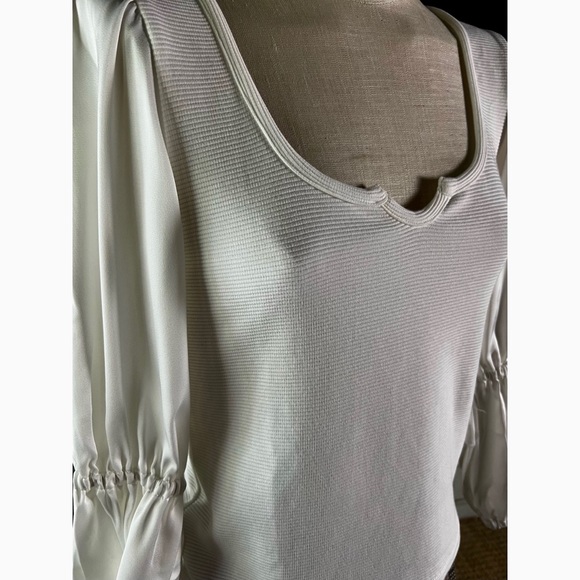 Anthropologie Maeve Ribbed Tiered Top s - Picture 3 of 13